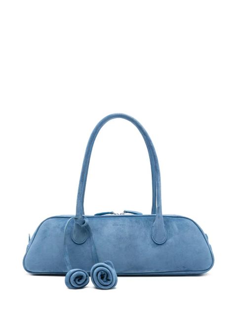 Magda Butrym Brigitte trapeze suede shoulder bag - Blue - zdjęcie produktu nr 1