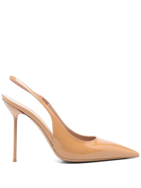 Paris Texas 105mm Lidia slingback pumps - Neutrals - zdjęcie produktu nr 1