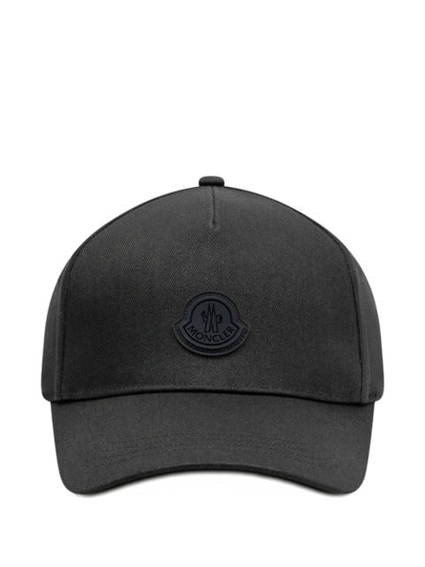 Moncler logo-patch baseball cap - Black - zdjęcie produktu nr 1