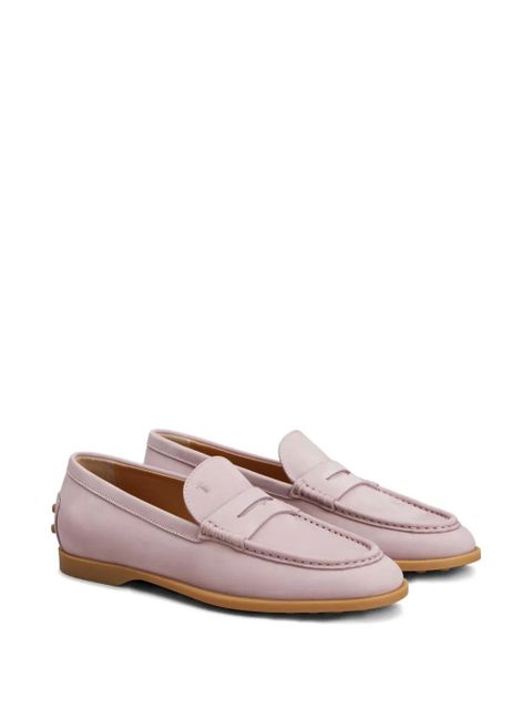 Tod's penny-slot leather loafers - Pink - zdjęcie produktu nr 2
