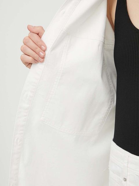 IRO koszula bawełniana damska kolor biały relaxed z kołnierzykiem klasycznym