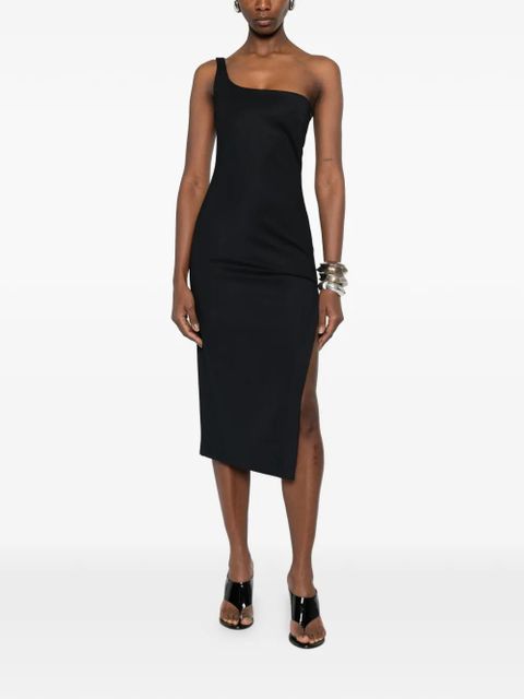 Coperni one-shoulder midi dress - Black - zdjęcie produktu nr 2