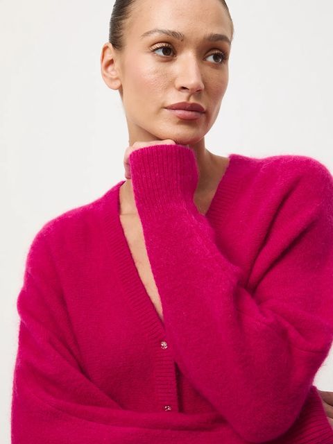 Medicine kardigan damski kolor czerwony