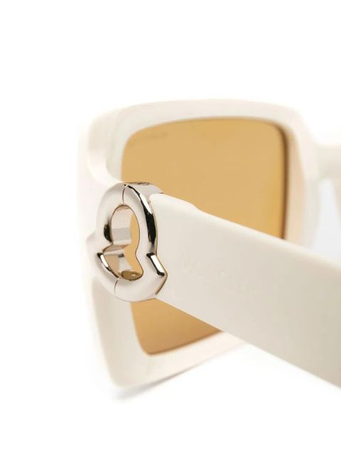 Moncler Eyewear oversized square-frame sunglasses - Neutrals