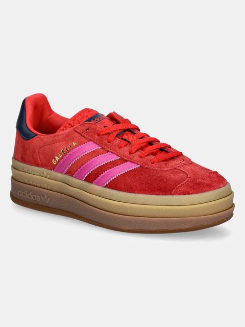 adidas Originals sneakersy zamszowe Gazelle Bold kolor czerwony JH9665 - zdjęcie produktu nr 1