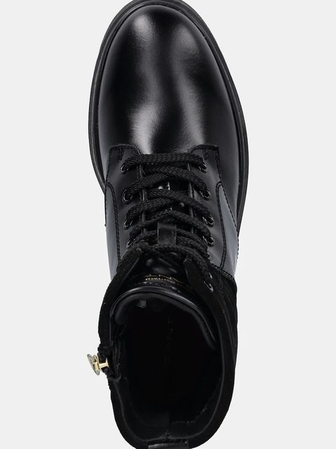 Gant workery skórzane Aligrey damskie kolor czarny na płaskim obcasie 31541156 - zdjęcie produktu nr 2