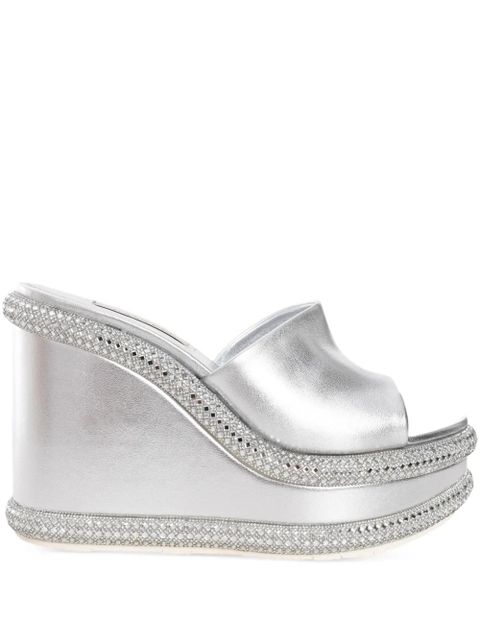 Casadei 80mm Jasmine wedges - Silver - zdjęcie produktu nr 1