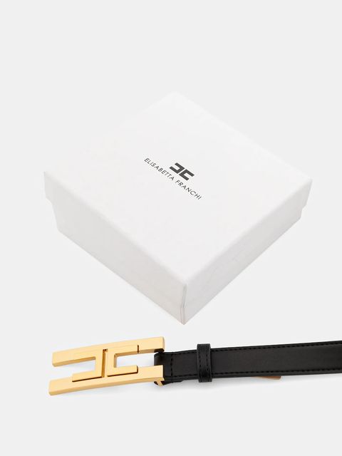 Elisabetta Franchi pasek damski kolor czarny CT72S57E2 - zdjęcie produktu nr 2