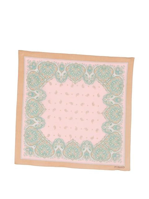 PINKO paisley patterned scarf