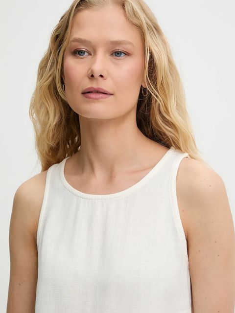 Answear.LAB komplet z lnem damski kolor biały