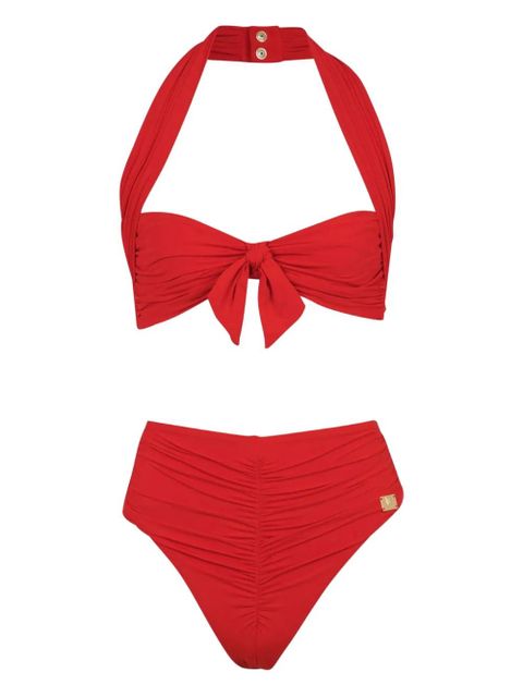 Balmain tie-detail bikini - Red - zdjęcie produktu nr 1