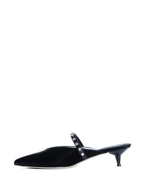 Alexander McQueen 50mm Revel embellished slingback mules - Black