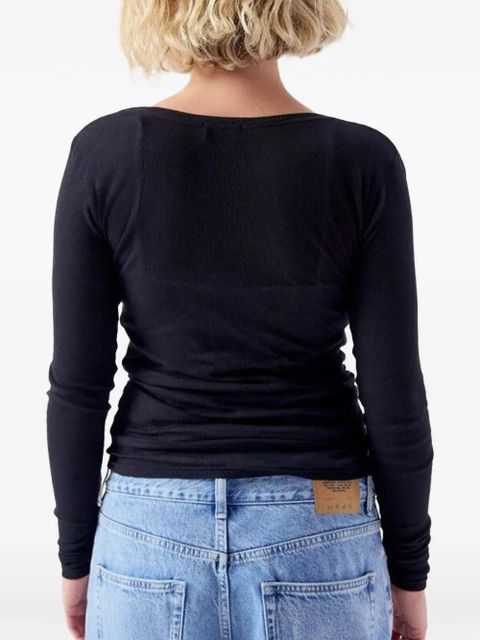 American Vintage Massachusetts long-sleeve T-shirt - Black