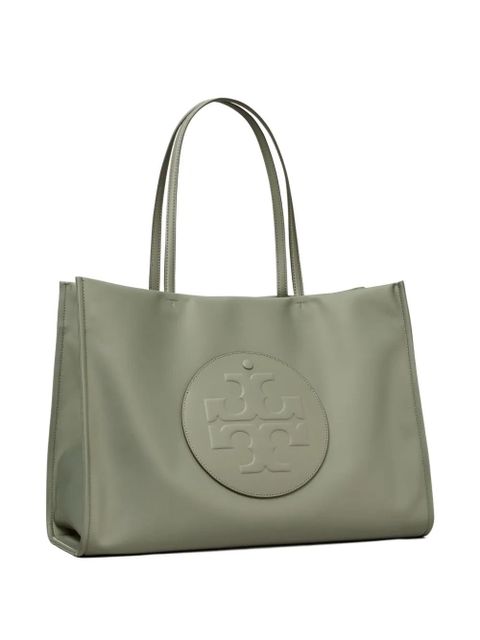 Tory Burch Ella logo-patch tote bag - Green
