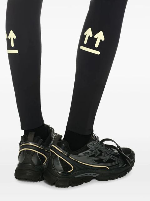 Off-White colour-block leggings - Black