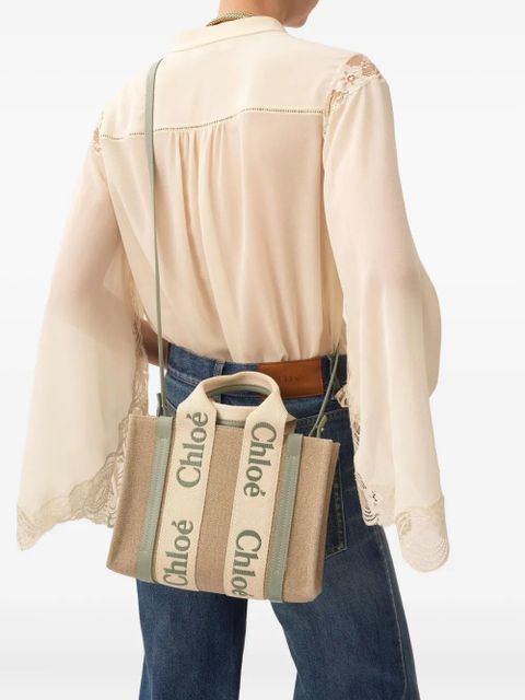 Chloé logo-detail tote bag - Neutrals