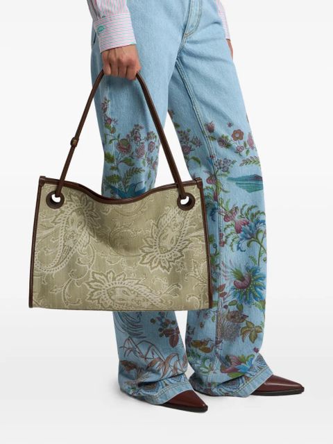 ETRO medium Eyes tote bag - Green - zdjęcie produktu nr 1