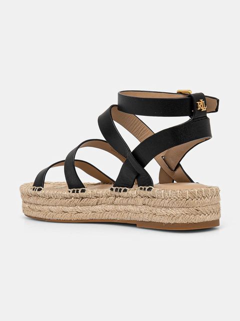 Lauren Ralph Lauren espadryle skórzane Polly Gldtr