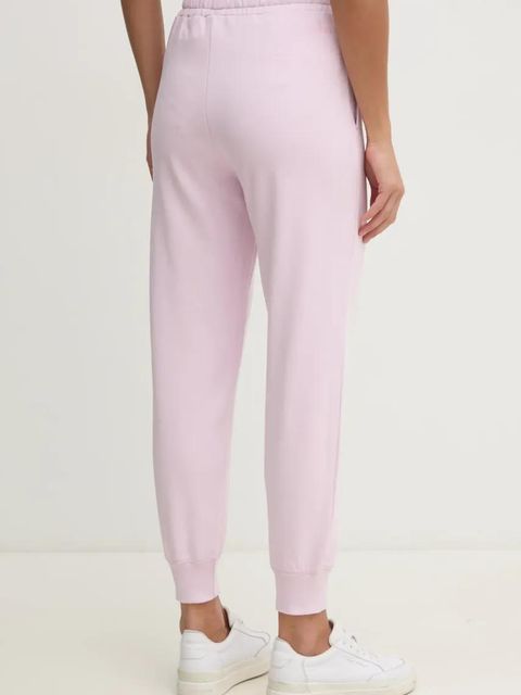 United Colors of Benetton spodnie dresowe bawełniane damskie kolor różowy gładkie 3UNIDF01A - zdjęcie produktu nr 2