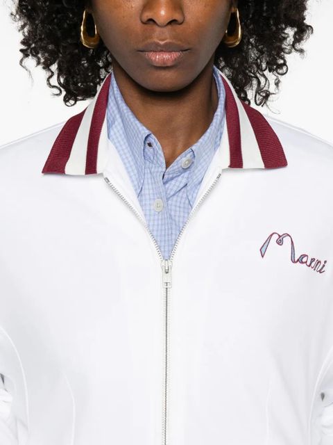 Marni embroidered sweater - White