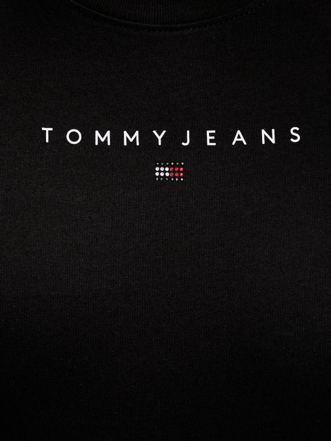 Tommy Jeans t-shirt bawełniany damski kolor czarny DW0DW21550