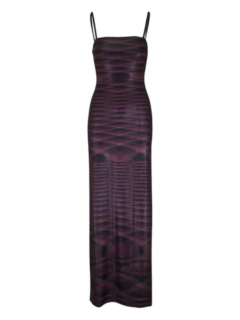 Missoni strappy printed maxi dress - Purple - zdjęcie produktu nr 1