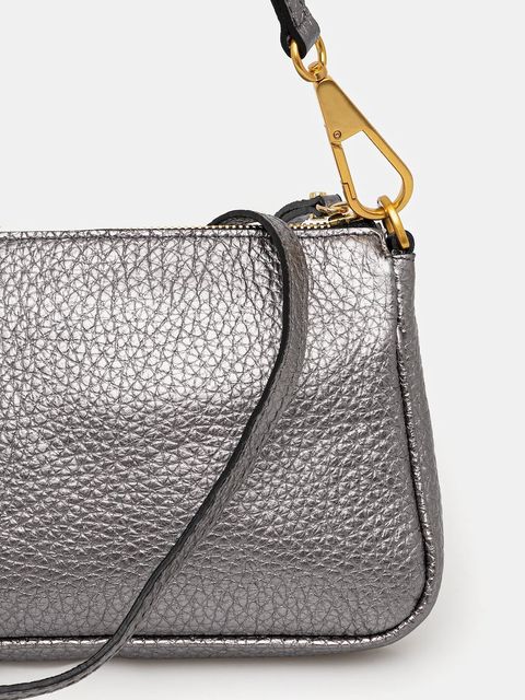 Gianni Chiarini torebka skórzana BROOKE kolor srebrny BS 8750 TKL