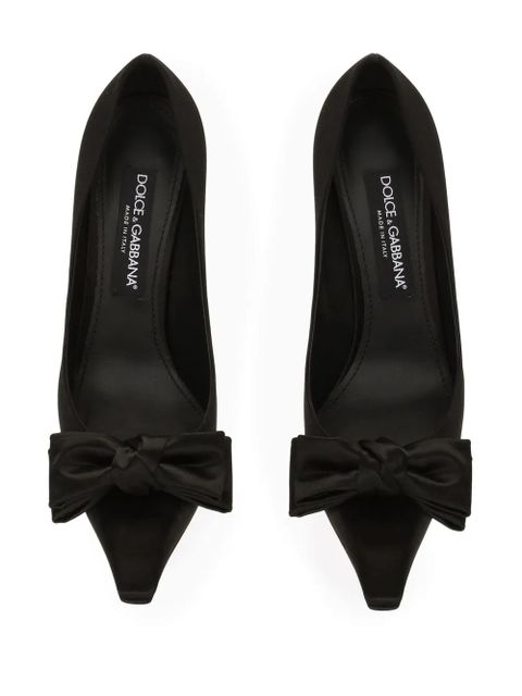 Dolce & Gabbana 105mm bow-detail pumps - Black
