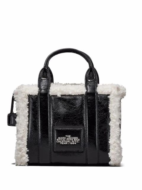 Marc Jacobs small The Crinkle Leather Tote bag - Black