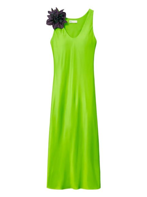 Tory Burch satin slip dress - Green - zdjęcie produktu nr 1