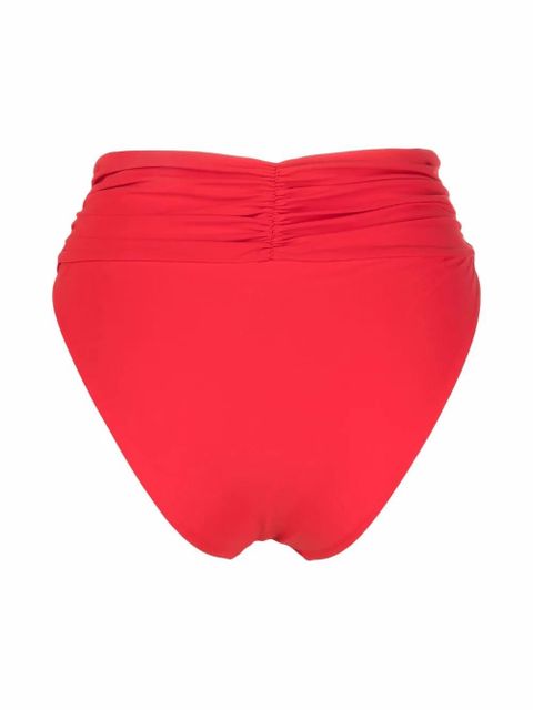 Magda Butrym high-waisted ruched bikini bottoms - Red - zdjęcie produktu nr 2