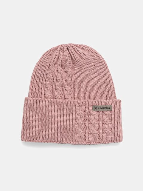 Columbia czapka Agate Pass kolor różowy z grubej dzianiny 2053181 - zdjęcie produktu nr 1