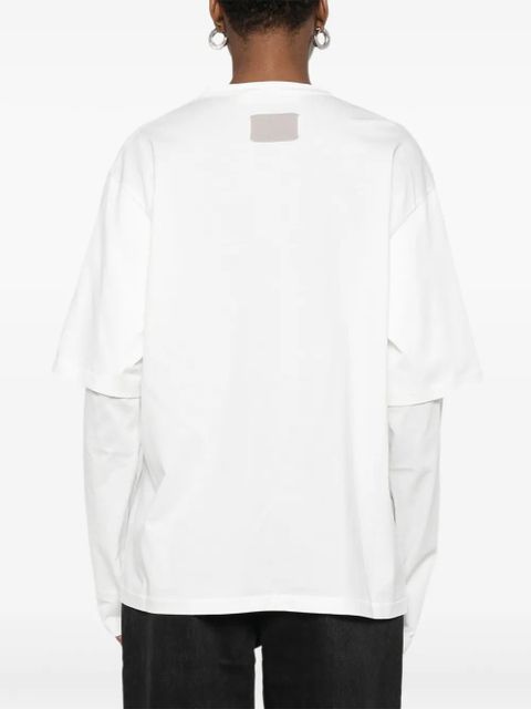 Aya Muse double-sleeve T-shirt - White