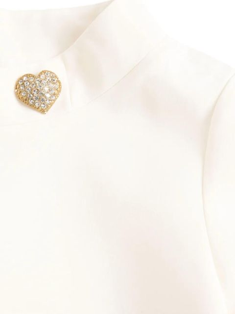 Valentino Garavani heart-detail mini dress - White