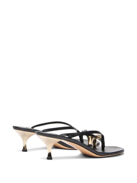 Casadei Julia leather mules - Black