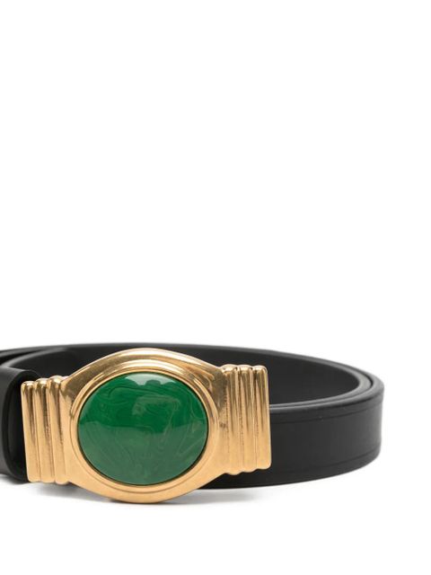 ETRO oval-buckle leather belt - Black