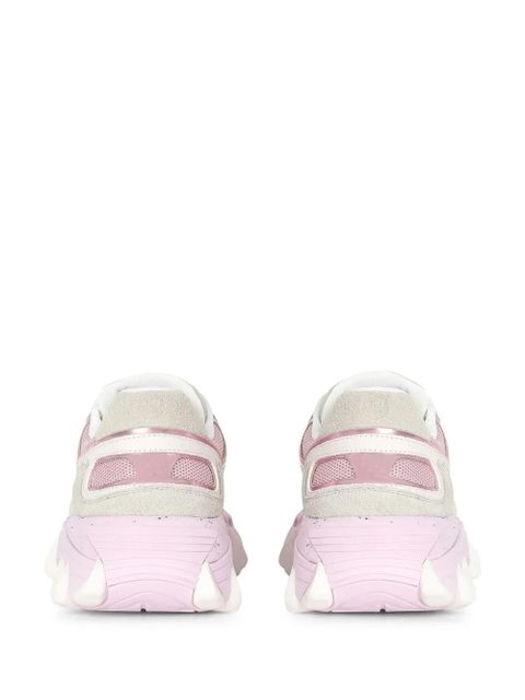 Balmain B-East leather low-top sneakers - Pink