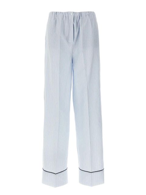 Prada striped cotton pants - Blue - zdjęcie produktu nr 1