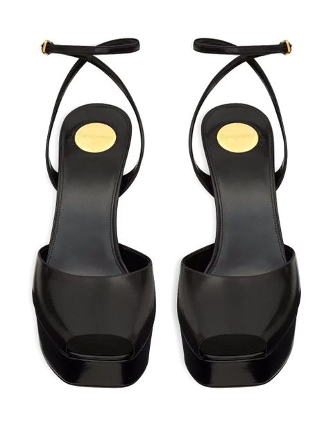 Saint Laurent 120mm La Scandale platform sandals - Black