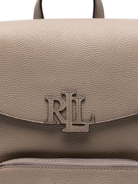 Lauren Ralph Lauren logo-plaque backpack - Neutrals