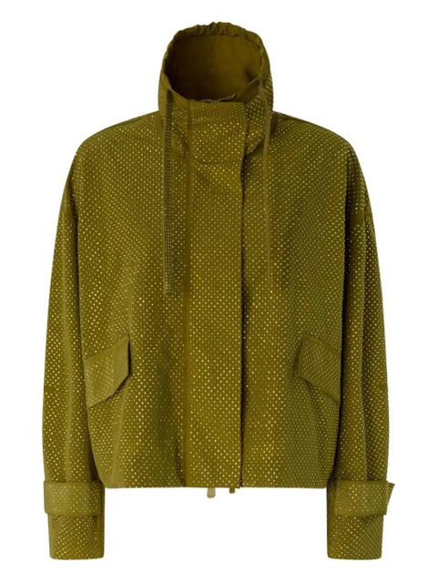 PINKO hooded boxy jacket - Green - zdjęcie produktu nr 1