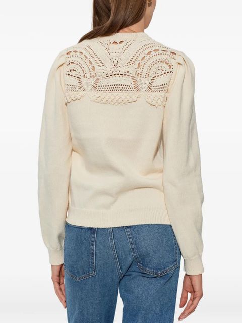 Ulla Johnson crochet sweater - Neutrals