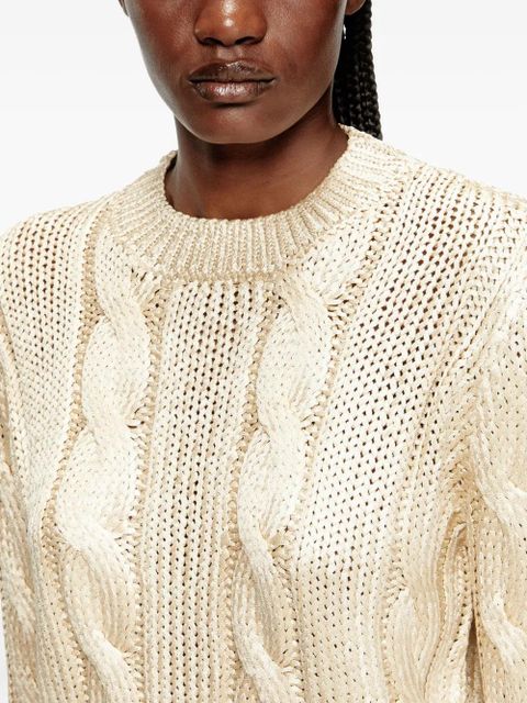 Diesel M-Miccha cable-knit sweater - Neutrals