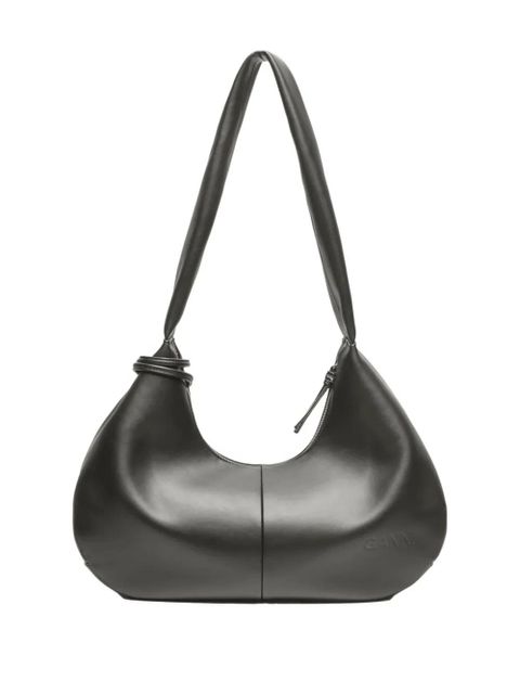 GANNI logo-tag leather shoulder bag - Black - zdjęcie produktu nr 2