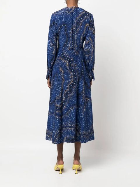 Altuzarra Mila V-neck dress - Blue