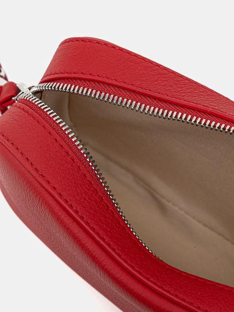 Marc O'Polo torebka skórzana kolor czerwony 5000009087