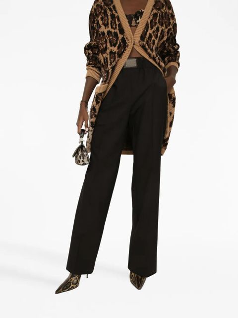 Dolce & Gabbana high-waisted flared trousers - Black