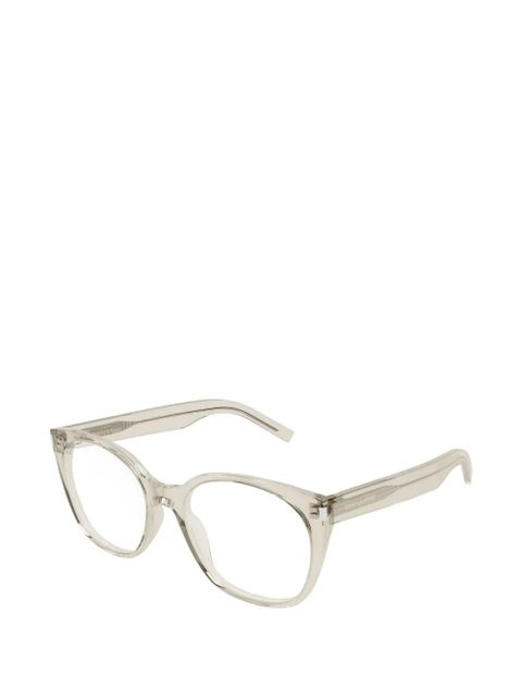 Saint Laurent Eyewear SL 897 round-frame glasses - Neutrals - zdjęcie produktu nr 2