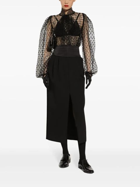 Dolce & Gabbana high-waisted straight skirt - Black - zdjęcie produktu nr 2