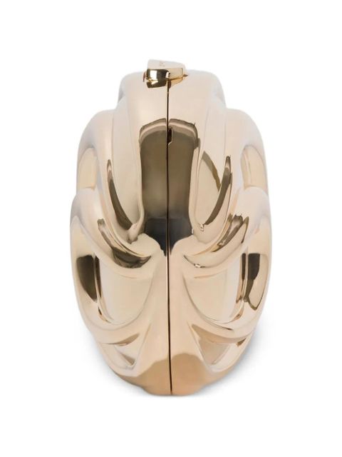 Simkhai Inez sculpted clutch - Gold